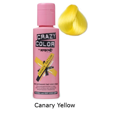 Crazy Color - Canary Yellow Semi permanente haarverf - Geel